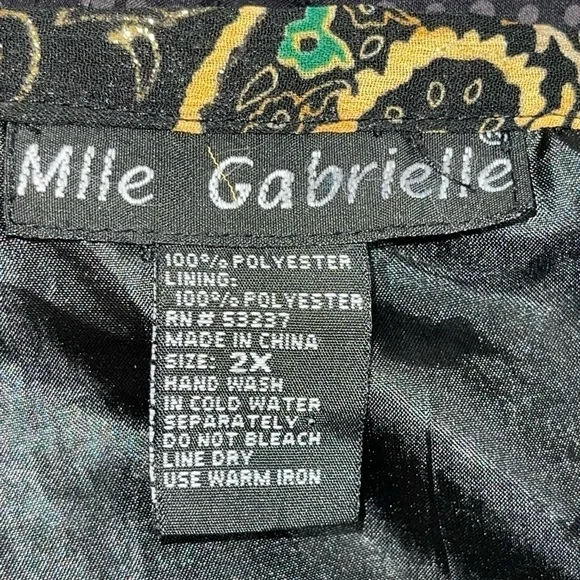 Mlle Gabrielle sheer skirt. Size 2X GUC - Picture 4 of 5